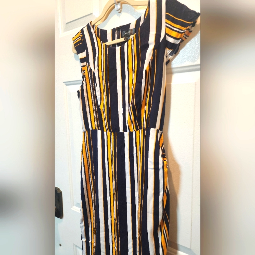 Vintage Style Pinstripe Dress
